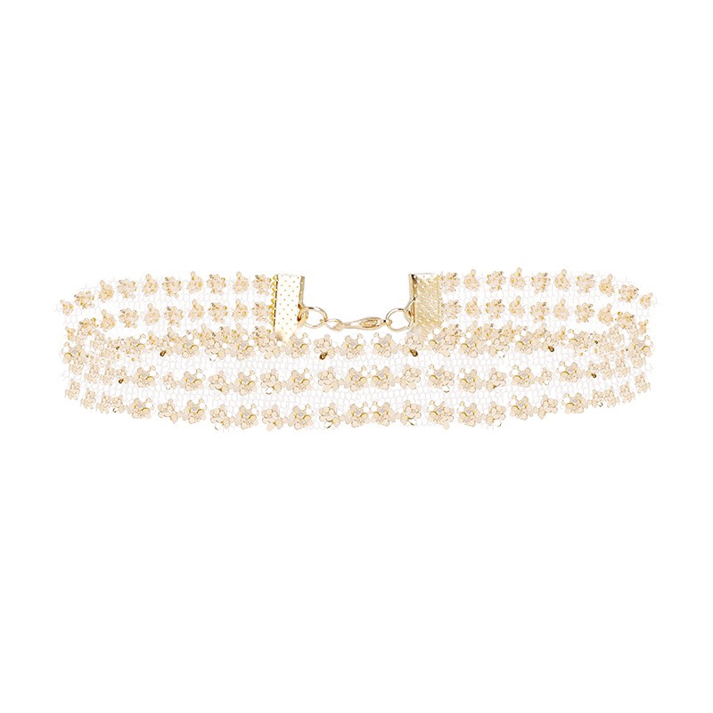 Vòng cổ choker ren đính đá thời trang cho nữ