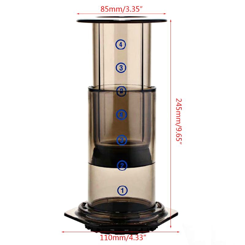 JOY New Filter Glass Espresso Coffee Maker Portable Cafe French Press CafeCoffee Pot