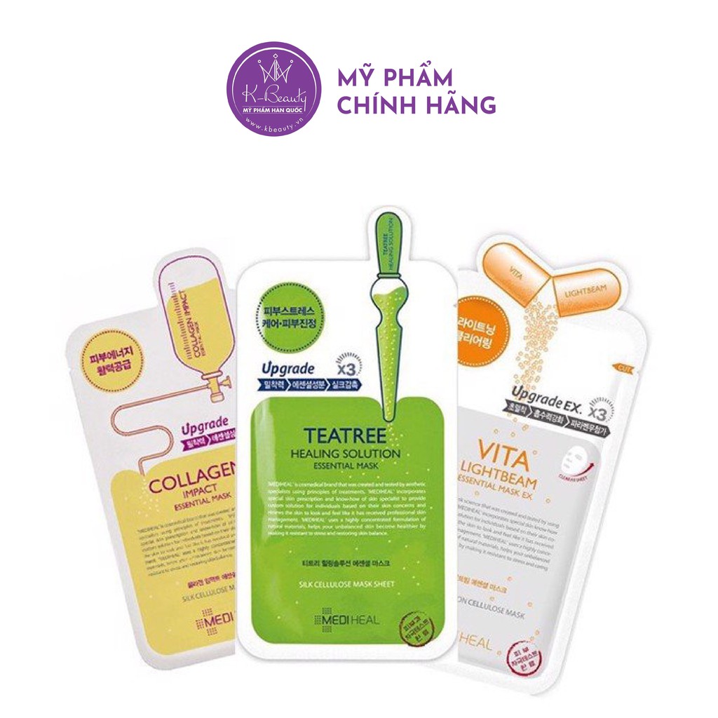 Mặt Nạ Mediheal Tea Tree/ Vita/ Placenta/ Collagen/ Hàn Quốc KBeauty