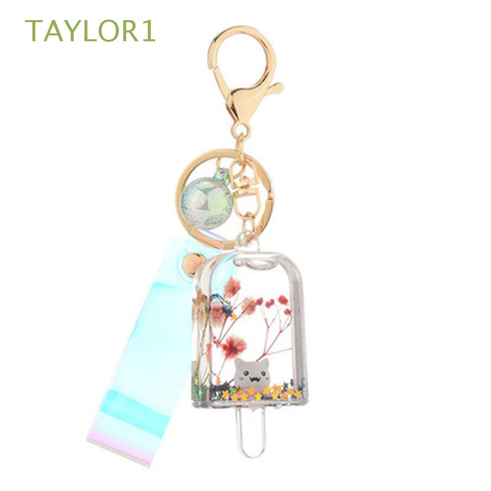 Móc Khóa Hình Cây Kem / Trái Cây / Hoa Quả / Kim Tuyến Nước Sáng Tạo Dễ Thương Taylor1