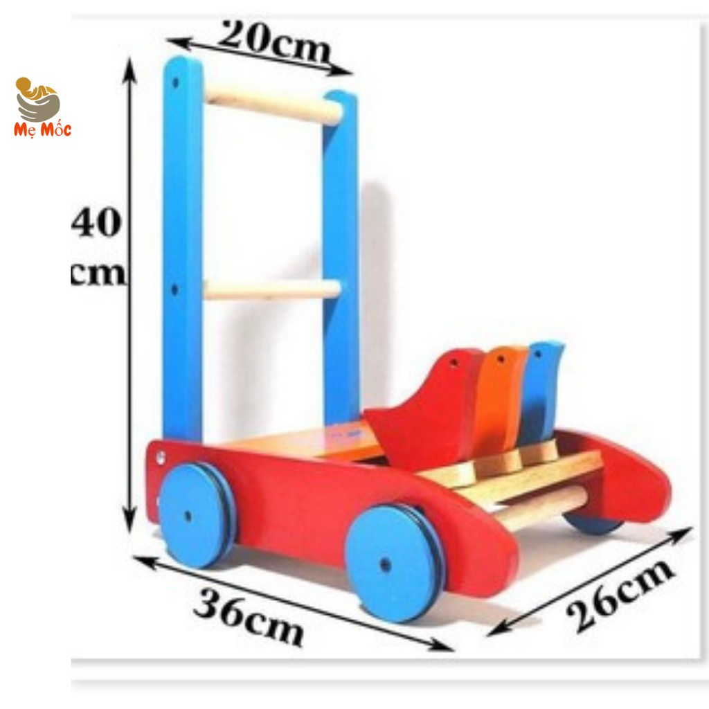 Xe tập đi con gà bằng gỗ cho bé loại 1 giúp con tập đi, vừng bước và nhanh biết đi ,XTDG