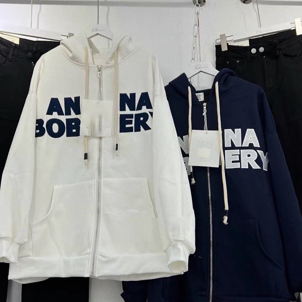 Áo khoác hoodie nữ in hình ANNA vải nỉ chân cua dày cao cấp MOPHUS MB026