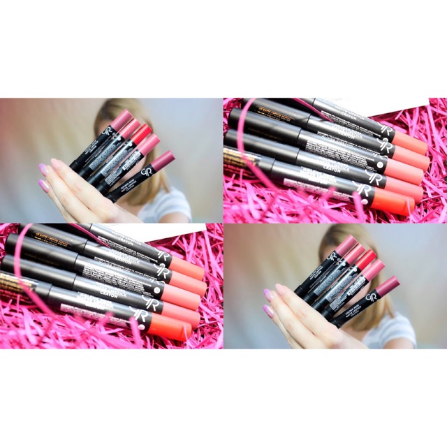 Son Bút Chì Lì Golden Rose Matte Lipstick Crayon