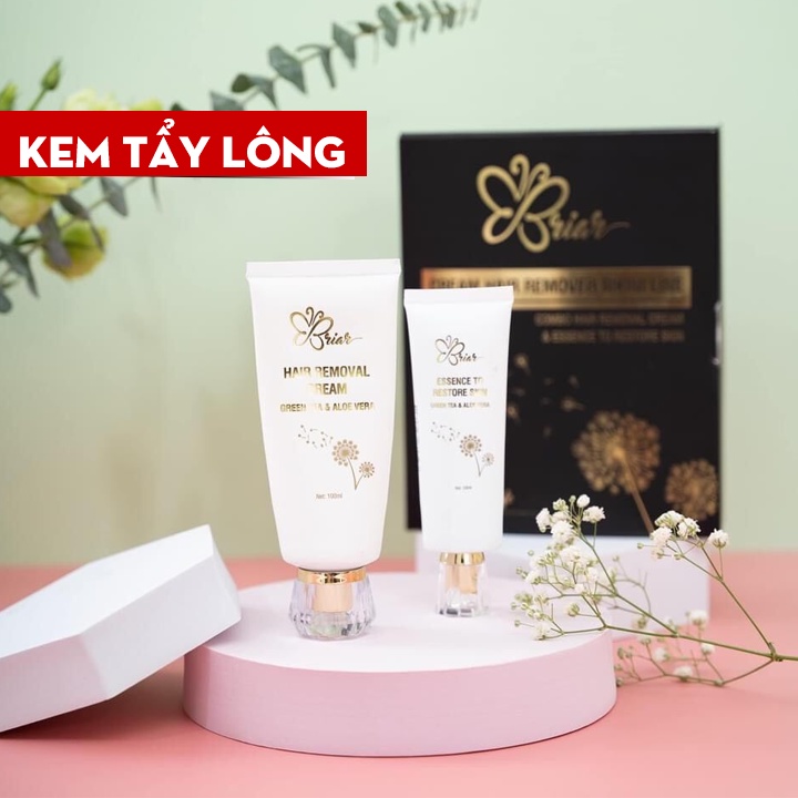 Kem Triệt Tẩy Lông Briar Bikini Tẩy Sạch Mọi Loại Lông Tay, Chân, Nách, Bẹn Nhanh Chóng &amp; Không Gây Đau Rát (Tuýp 100ml)