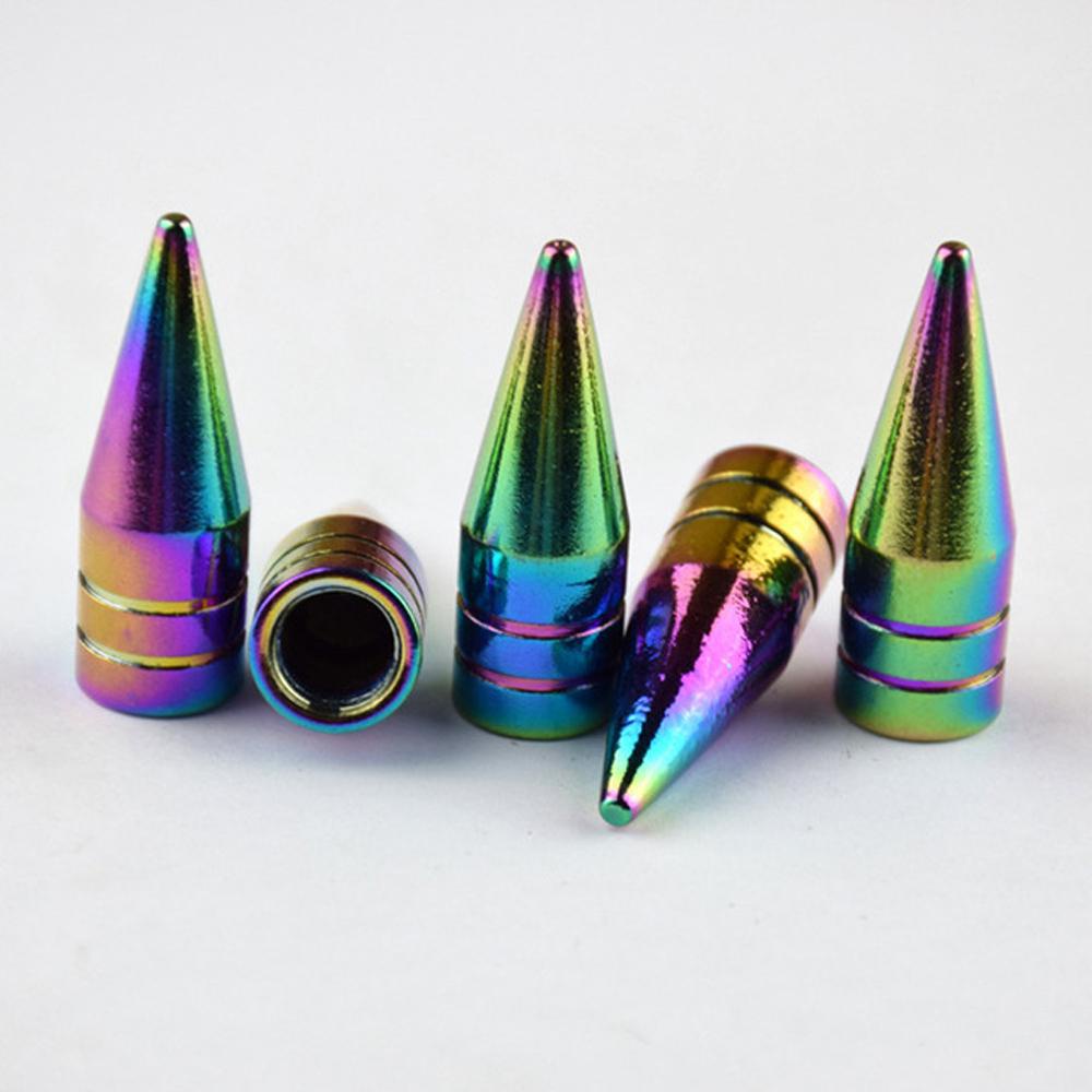 Set 4 Nắp Van Bánh Xe Bằng Nhôm Nhiều Màu Sắc