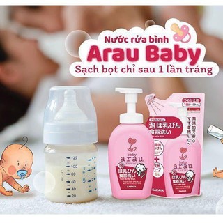 Nước rửa bình Arau dạng túi 450ml/ chai 500ml
