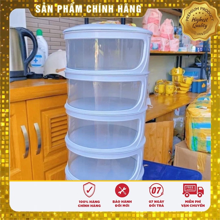 LỒNG BÀN GIỮ NHIỆT 5 TẦNG CHỐNG BỤI BẨN HỘP ĐỰNG THỨC ĂN CHỐNG CÔN TRÙNG ĐA NĂNG TIỆN DỤNG