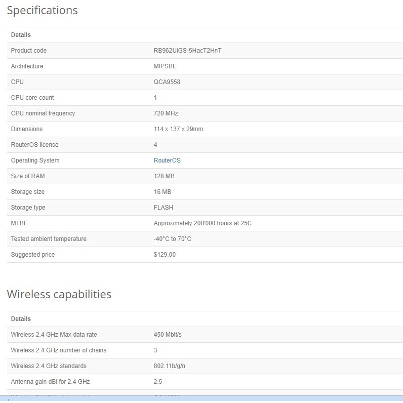 Router Wifi Mikrotik RB962UiGS-5HacT2HnT  - Hàng chính hãng
