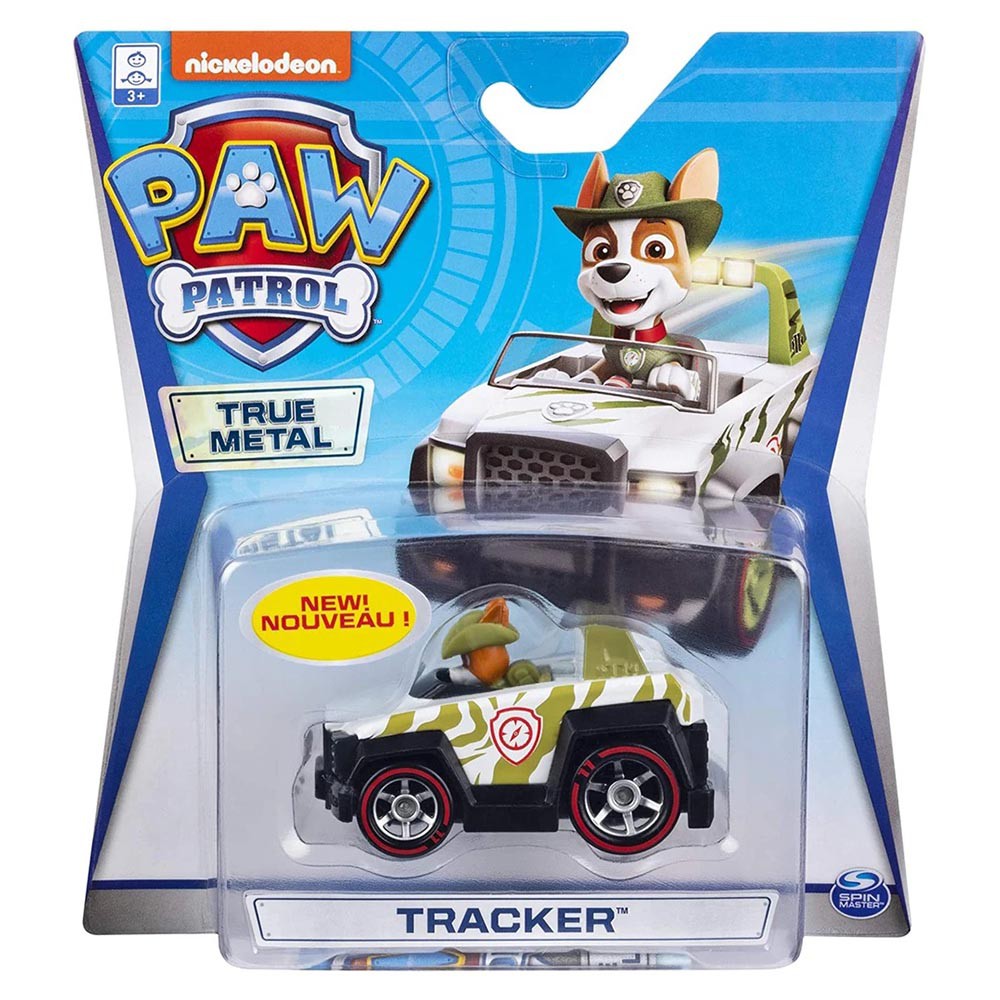 Đồ chơi mô hình Xe chó cứu hộ Paw Patrol True Metal tỷ lệ 1:55 - Tracker Jungle Cruiser