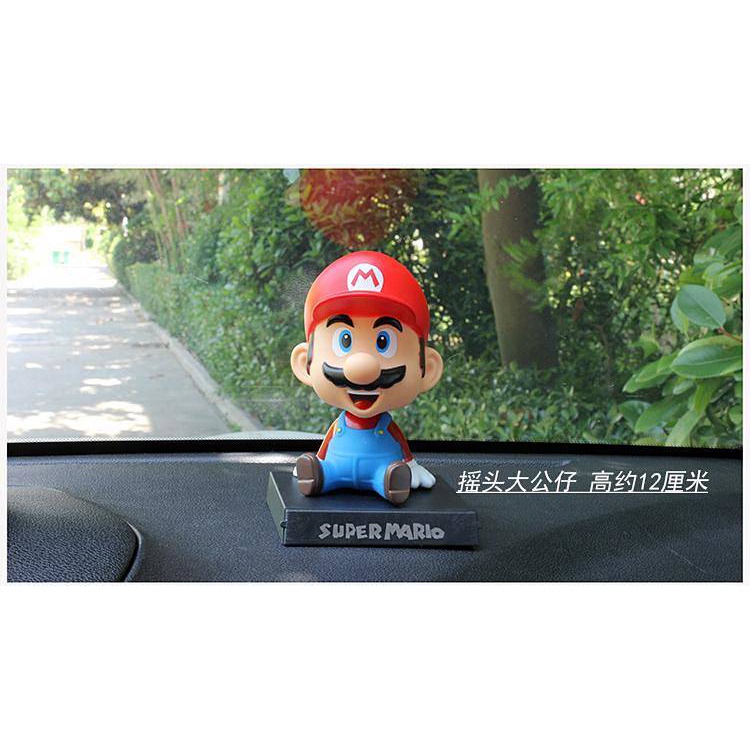 Phụ kiện trang trí nội thất xe hơi hình Mario hoạt hình dễ thương