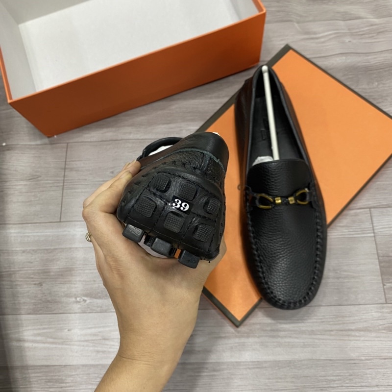 Giày lười nam da bò Gc có khoá đồng ko phai ko bong tróc da bò thật bảo hành 12 tháng,ảnh thật chụp tại shop