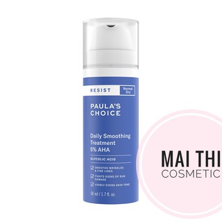 Kem loại bỏ tế bào chết làm mềm da chứa 5% AHA Paula's Choice Resist Daily Smoothing Treatment With 5% AHA 50ml