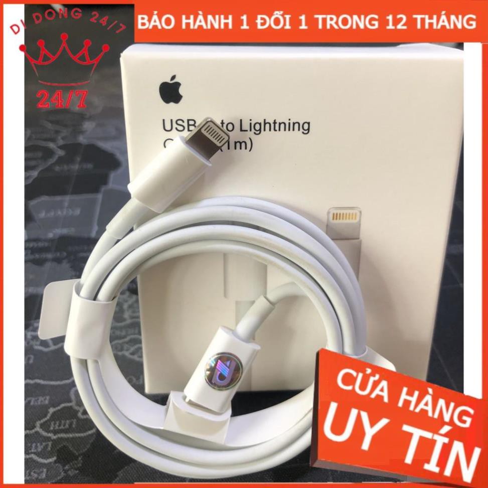 Cáp Sạc Iphone X Bóc Máy , Zin chính hãng , bảo hành 12 tháng đôi mới 1-1