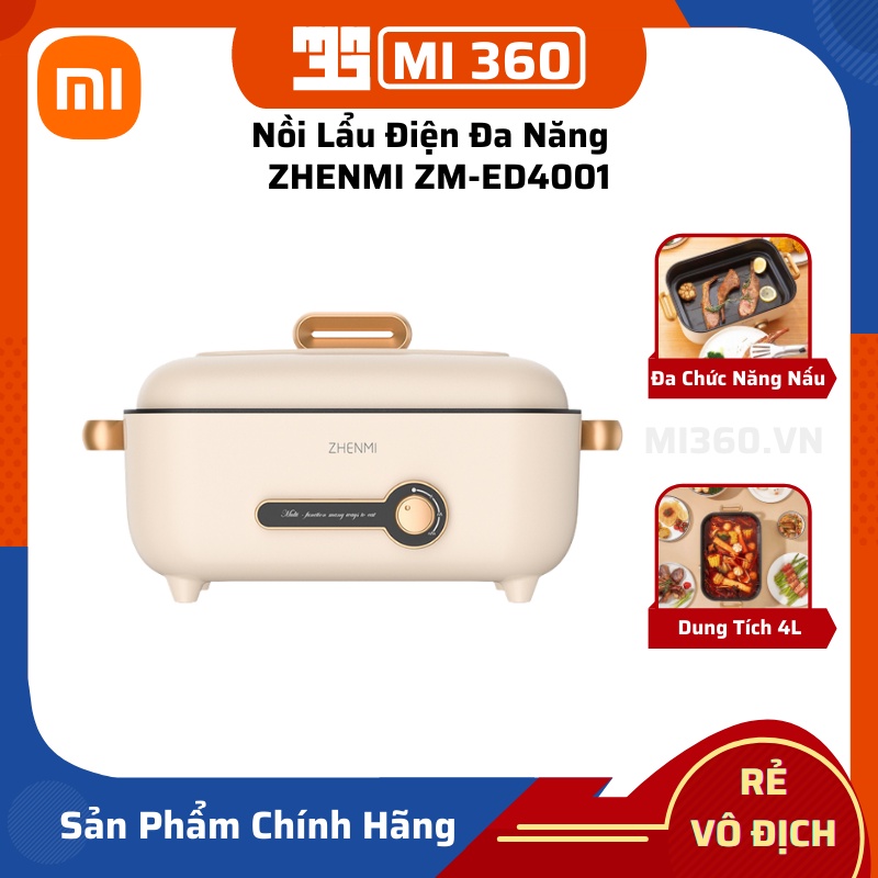 Nồi Lẩu Điện Đa Năng Xiaomi ZHENMI ZMED4001 4L Chính Hãng