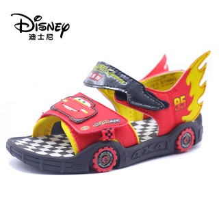 Giày Sandal Khóa Dán Hình Disney Disney Thời Trang Mùa Hè Cho Bé Trai