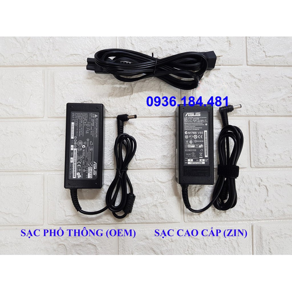 Sạc Laptop Asus 19V – 3.42A – 65W (ADAPTER ASUS 19V-3.42A) kèm dây nguồn