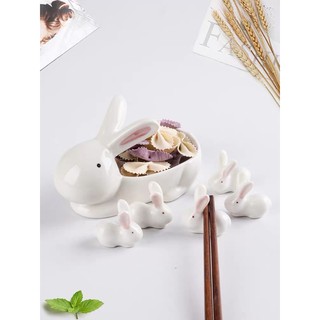 Bộ gác đũa vịt con thỏ con