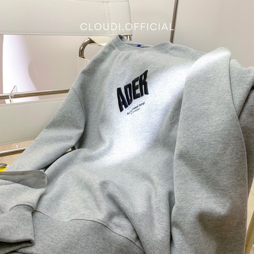 CÓ SẴN Áo Sweater Thêu Chữ Form Mỹ Rộng Brand ADER Cao Cấp Cho Nam Nữ Unisex