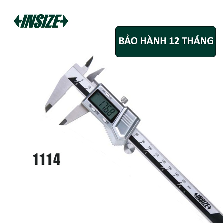 Thước kẹp điện tử thép INSIZE 150mm 1114 hàng chính hãng, độ bền cao, đo chính xác, toàn bộ là thép hợp kim