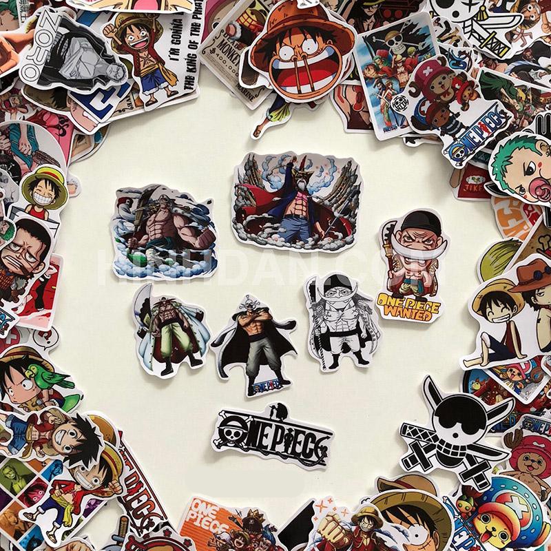 Sticker/ Hình dán anime One Piece (Bộ 10-50 sticker, Random)