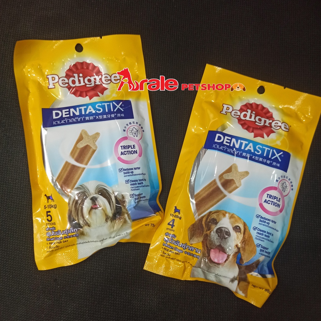 [5 thanh] Xương gặm cho chó Pedigree Dentastix 75g - Xương gặm cho chó