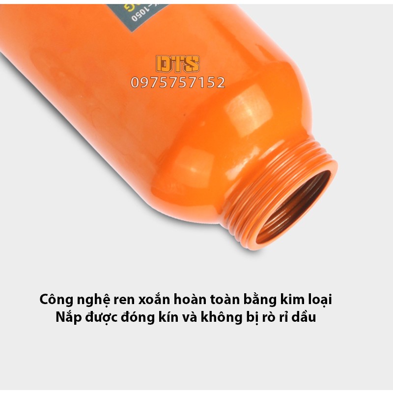 Bình châm nhớt kim loại ống cứng Asaki AK-1050, vịt dầu kim loại cho máy móc cơ khí (Bình châm dầu nhớt sắt)