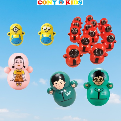Lật Đật Squid Game Mini, Lật Đật Trò Chơi Con Mực Vui Nhộn