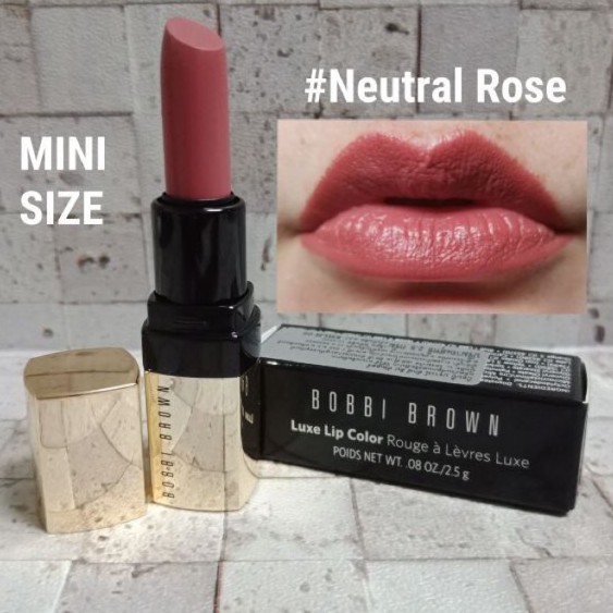 Son Bobbi Brown Lux Lip Color màu Neutral Rose 2.5g fullbox