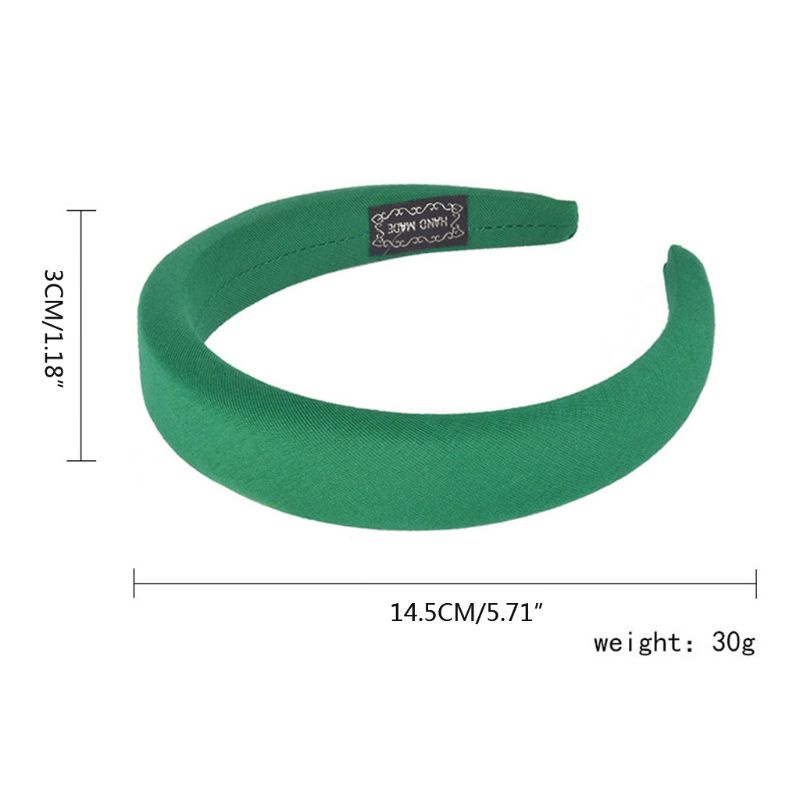 Băng Đô Bằng Xốp Dày Chống Trượt Màu Sắc Ngọt Ngào Phong Cách Retro