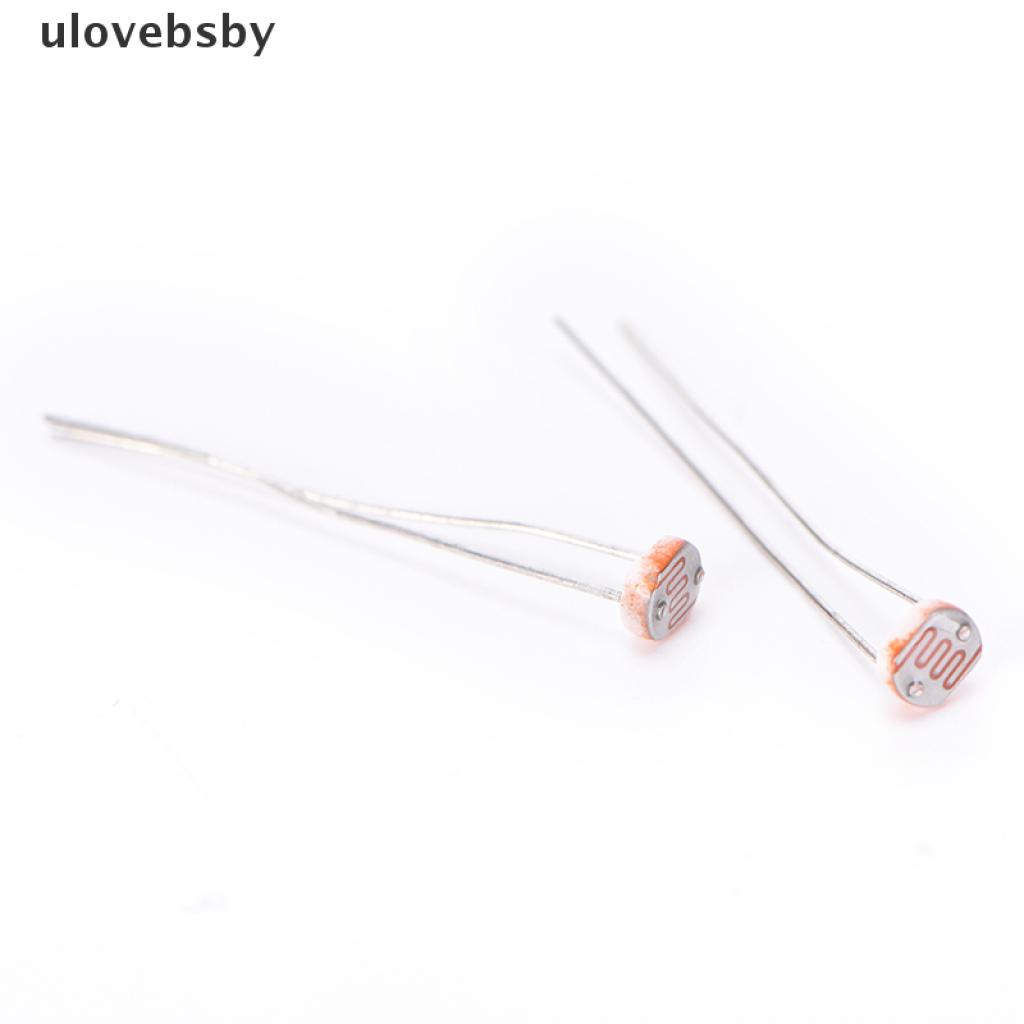 Set 20 Linh Kiện Cảm Biến Quang Điện Trở Ldr Cds 5mm Gl5516 Arduino