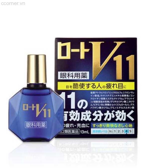 Dung dịch N.hỏ m.ắt Rohto Premium V11 Nhật 13ml