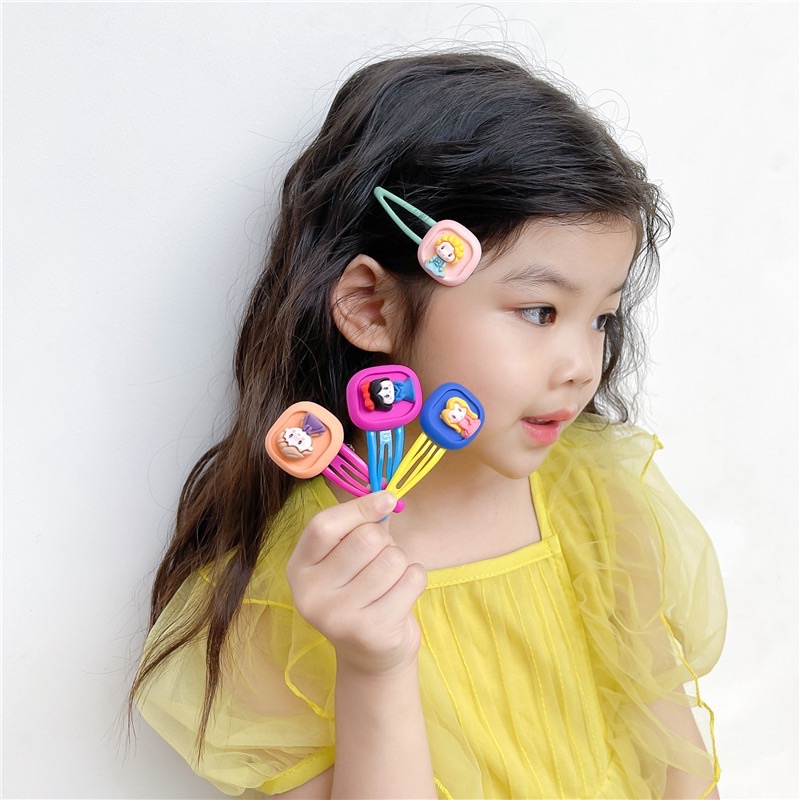 Túi 5 kẹp CÔNG CHÚA xinh xắn cho bé 5cm