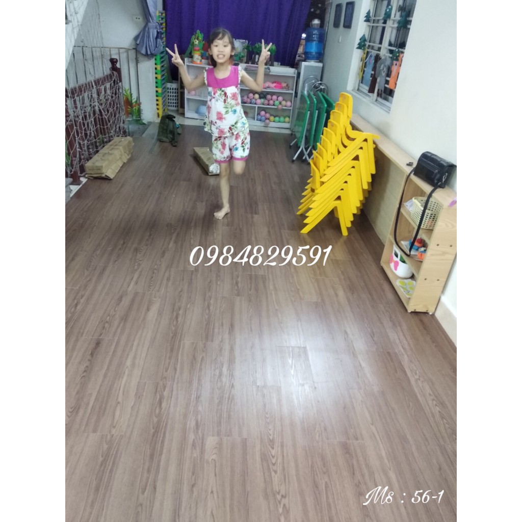 Siêu Rẻ_Miếng Dán Sàn Nhựa Vân Gỗ Siêu Đẹp (nhiều màu) Sẵn Keo Dính