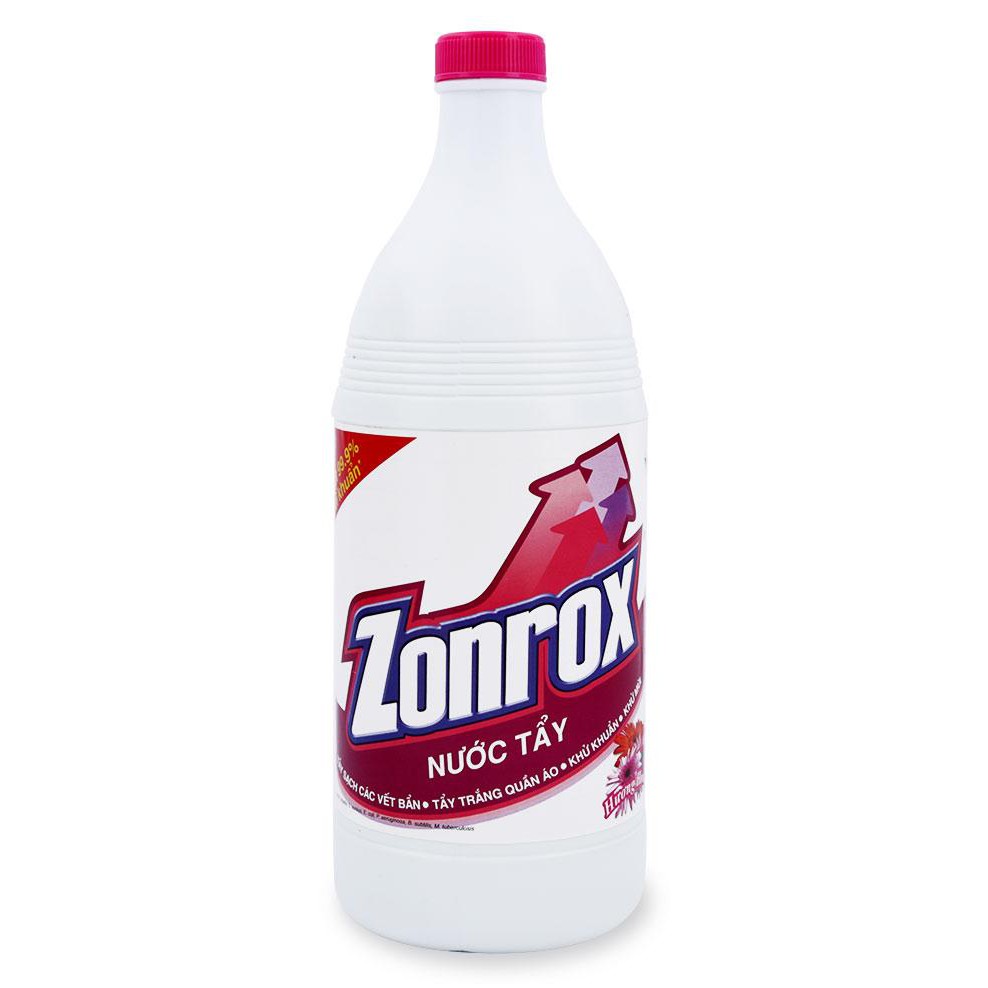 Nước Tẩy Quần Áo Zonrox Hương Cỏ Hoa/ Hương Chanh/ Nguyên Chất/ Thiên Nhiên Chai 1000ML