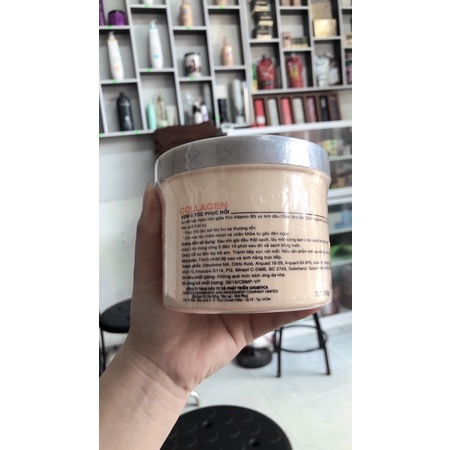 Kem hấp + ủ tóc phục hồi topbest colagen 500ml mới