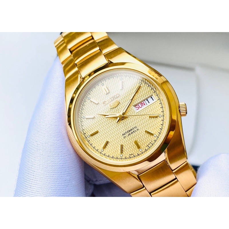 Đồng hồ nam dây thép Seiko 5 Automatic SNK610K1 Gold