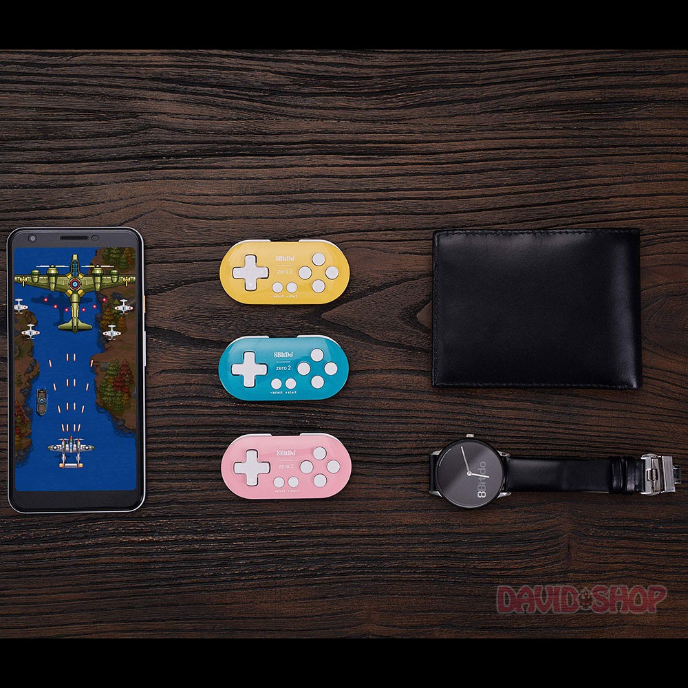 Tay cầm không dây 8bitdo Zero 2 cho Nintendo Switch, PC, Android, Rasperry Pi, iOS, MacOS