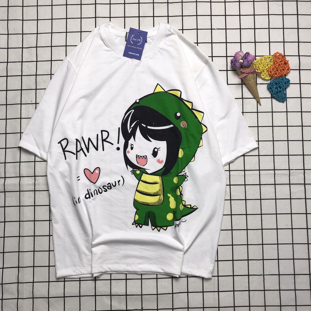 Áo Thun Nam Nữ Unisex In Hình Cô Gái Lapi VN, Chất Cotton Form Rộng Tay Lỡ Cổ Tròn Freesize, Big Size