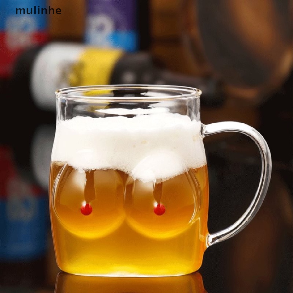Ly Thủy Tinh Uống Bia Hình Cơ Thể Cô Gái Quyến Rũ Sáng Tạo