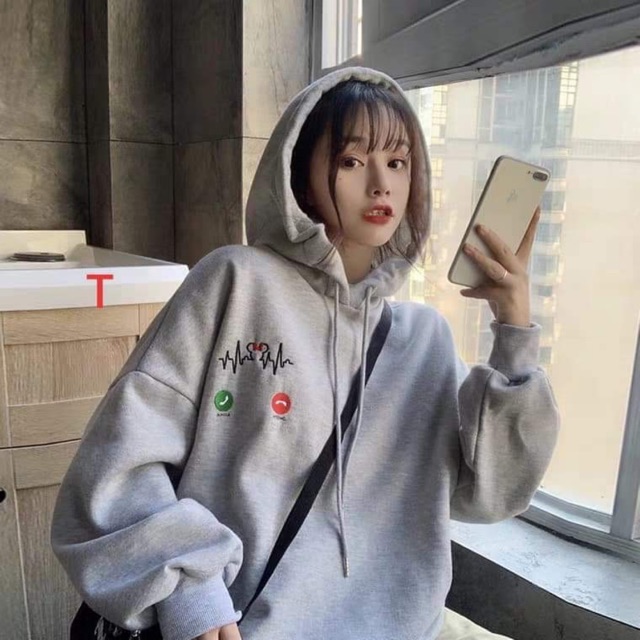 Áo hoodie gọi điện vạch sóng DTR1019
