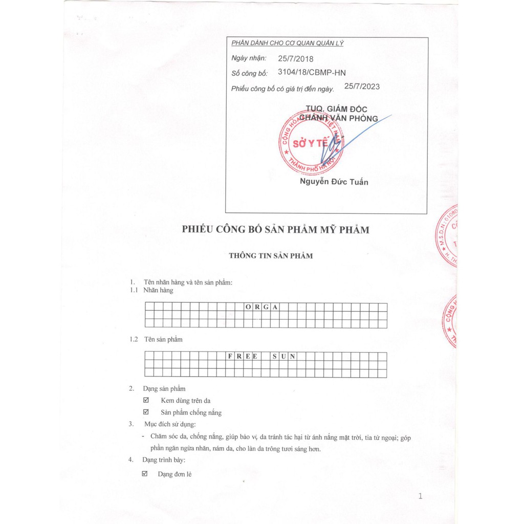 Kem Chống Nắng Le'Orga - Freesun Chống Trôi, Xịt Dưỡng Trắng Da | BigBuy360 - bigbuy360.vn