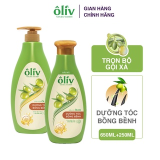 Combo Dầu Gội Ôliv Dưỡng Tóc Bồng Bềnh 650ml & Dầu xả Ôliv Dưỡng Tóc Bồng bềnh 250ml