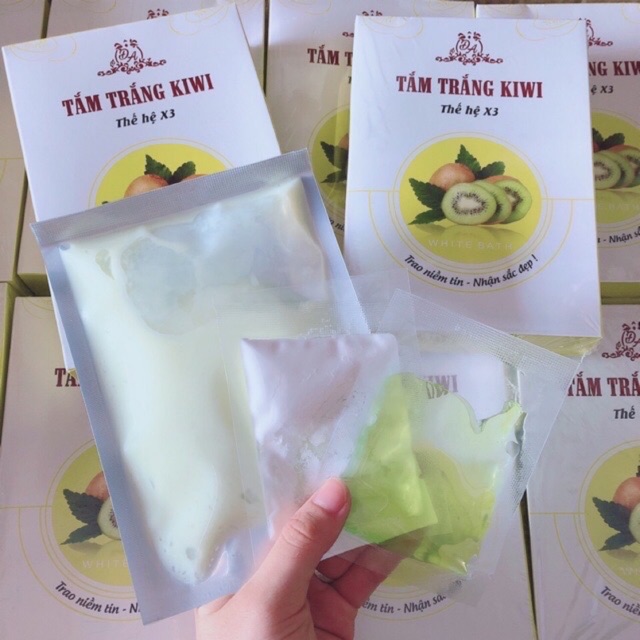 Tắm ủ trắng kiwi