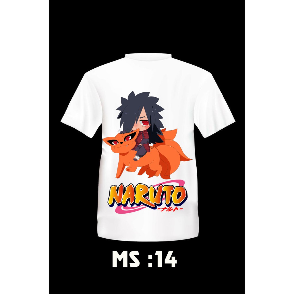[Pikapi.Store] Áo thun form rộng in hình Naruto chipi dễ thương, đơn giản