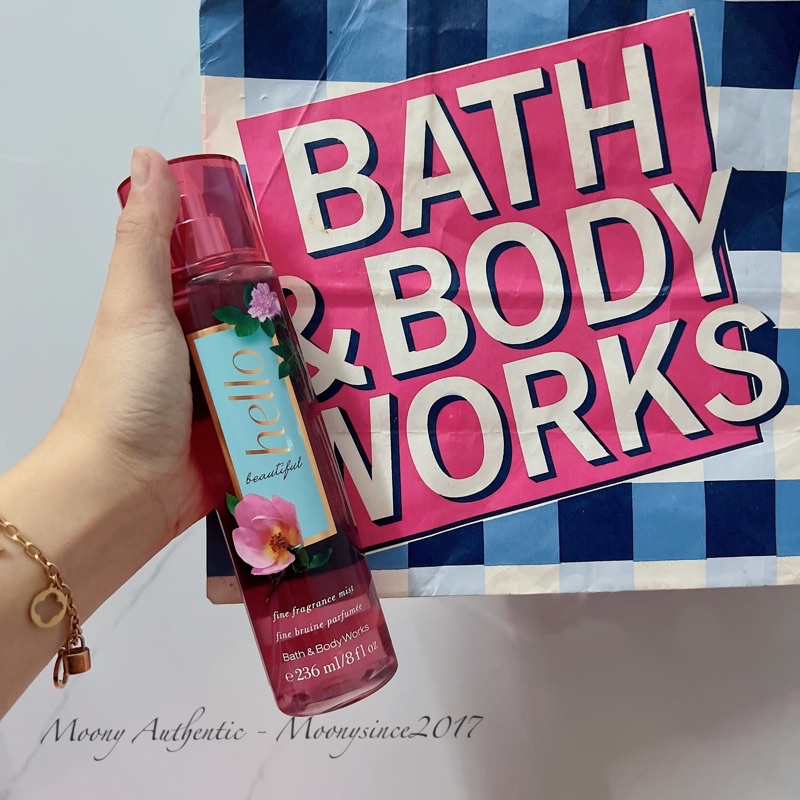 Hello Beautiful - Full Xịt thơm toàn thân body mist Bath &amp; Body Works - Hoa
