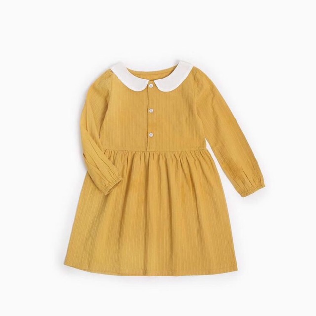 Váy Zara thô đũi mềm cổ sen