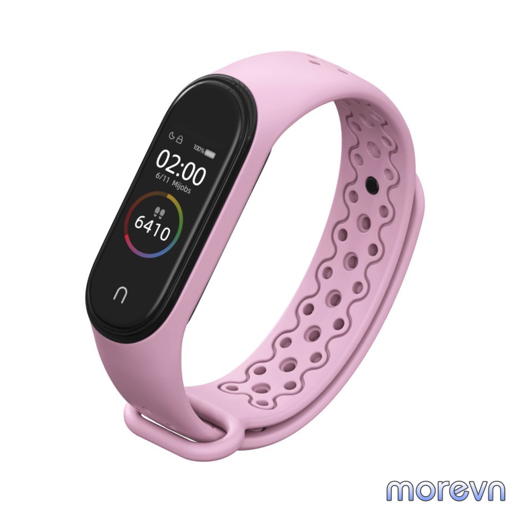 Dây thể thao đục lỗ kiểu Nike cho Mi band 3, mi band 4 chính hãng Mijobs - dây đeo thay thế miband 3, miband 4 (Mijobs)