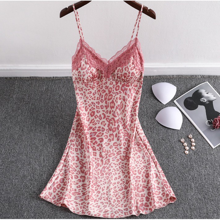 Váy ngủ sexy lụa cao cấp kèm mút ngực -Đầm ngủ gợi cảm quyến rũ HA653