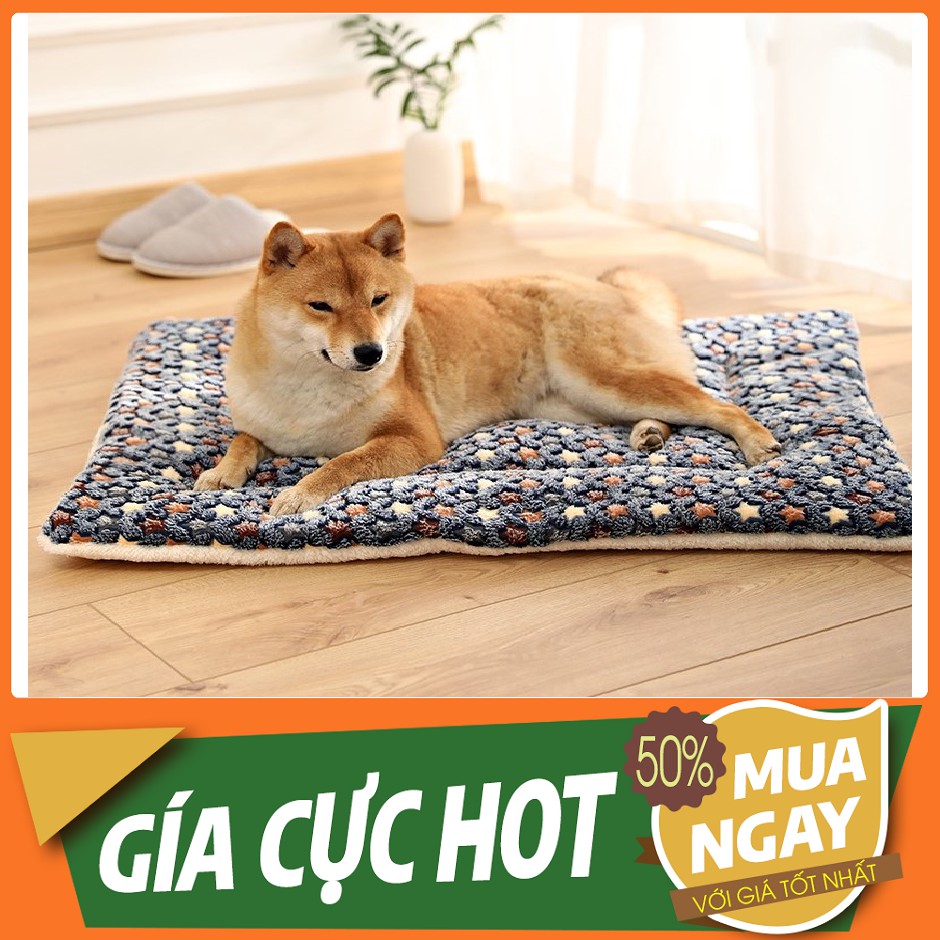 THẢM LÔNG NHUNG GIỮ ẤM GIÀNH CHO BÉ CÚN -THẢM GIỮ ẤM CHO CÁC BÉ CÚN