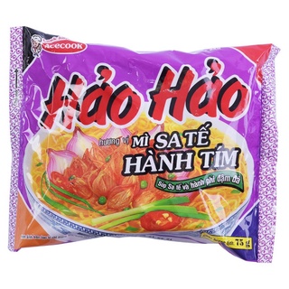 Combo 10 gói mì hảo hảo sa tế hành tím gói 75g